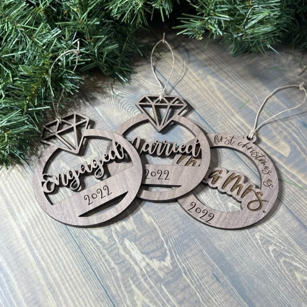 Personalized Christmas Ornament 2022 Our First Christmas Ornaments Personalized,